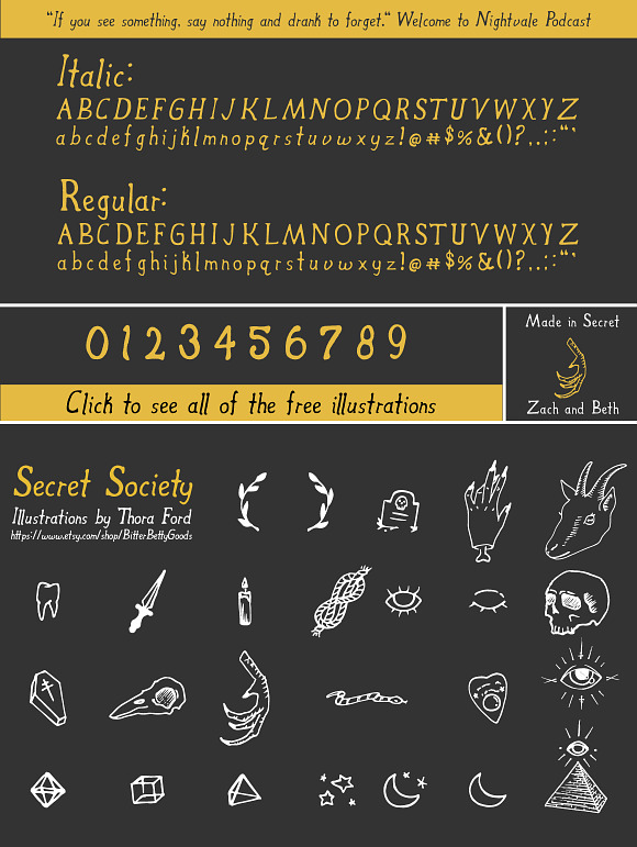 Secret Society Font + Bonus in Serif Fonts - product preview 3