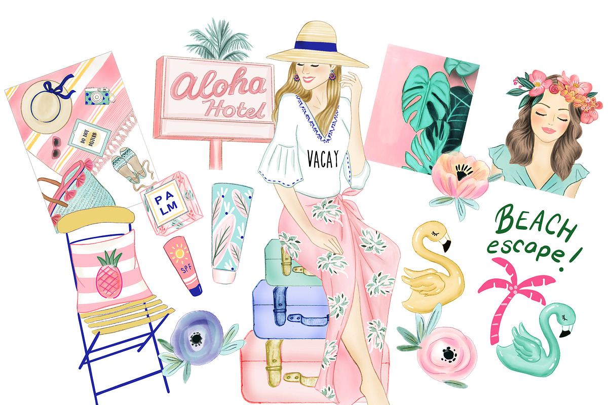 Beach clipart in Beach Icons - product preview 8