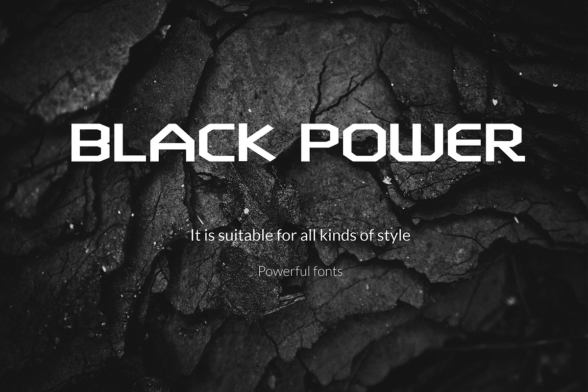 BLACK POWER-Font in Fonts - product preview 8