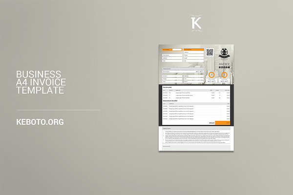 Business A4 Invoice Template