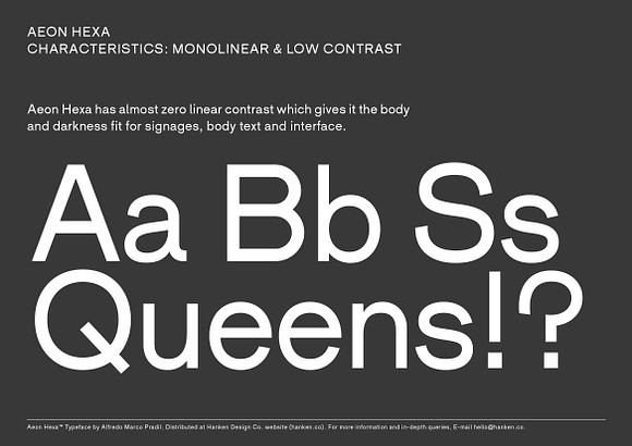 Aeon Hexa in Sans-Serif Fonts - product preview 5