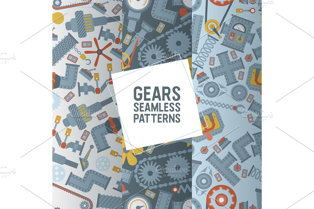 Industry seamless pattern vector in Illustrations - product preview 8