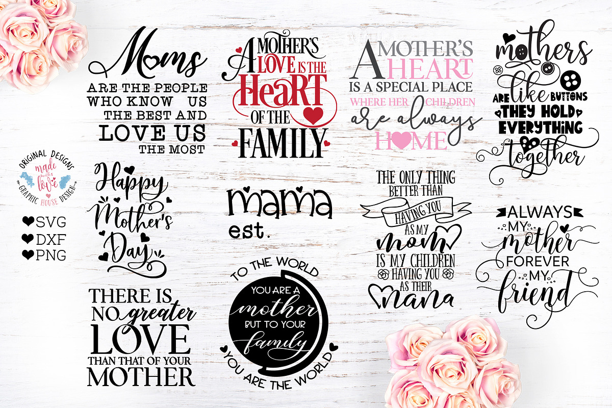 Mother Quotes Bundle in Illustrations - product preview 8