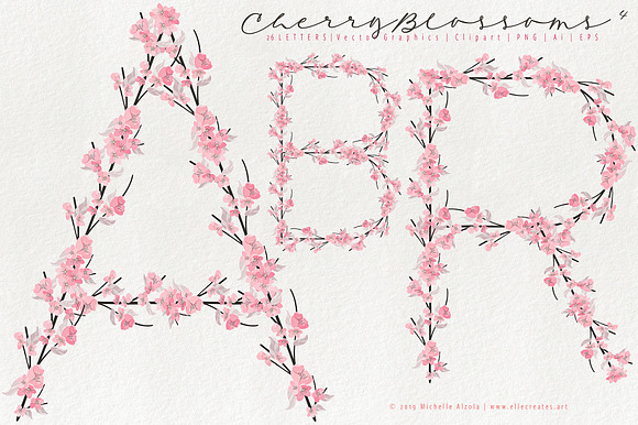 Cherry Blossoms 04 - Graphics Pack in Illustrations - product preview 11
