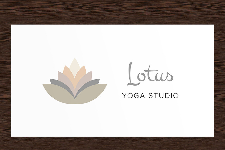 Yoga studio Logo template PSD