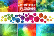 Abstract cubic backgrounds