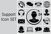 Support icon set