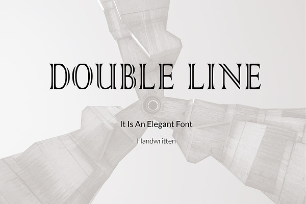 Double Line-Handwritten Font