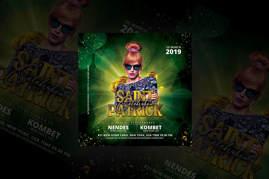 Saint Patrick Party Flyer in Flyer Templates - product preview 8