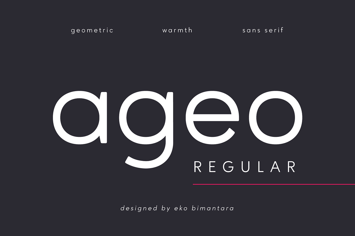 Ageo Regular in Text Fonts - product preview 8