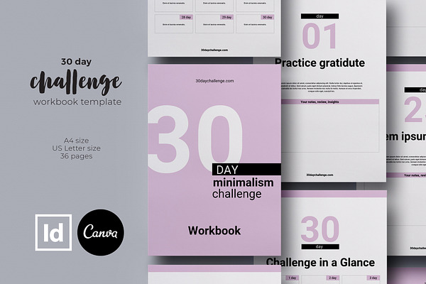 30 day Challenge Workbook Template