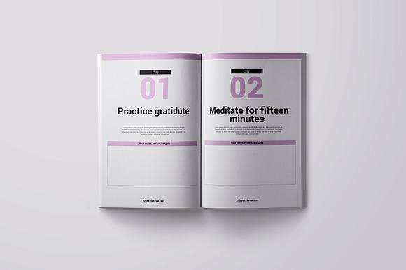 30 day Challenge Workbook Template in Magazine Templates - product preview 2