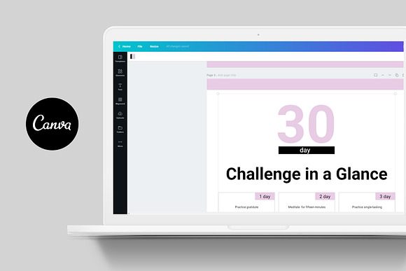 30 day Challenge Workbook Template in Magazine Templates - product preview 6