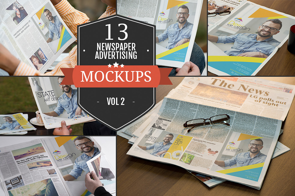 Newspaper Advertising Mockups Vol. 2 in Mockup Templates - product preview 8