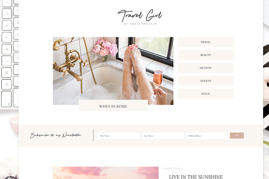 TravelGirl - Wordpress Theme Genesis