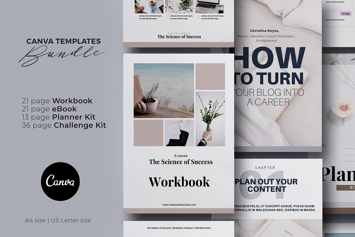 BUNDLE Canva Templates Set in Social Media Templates - product preview 8