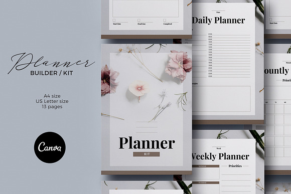 BUNDLE Canva Templates Set in Social Media Templates - product preview 3