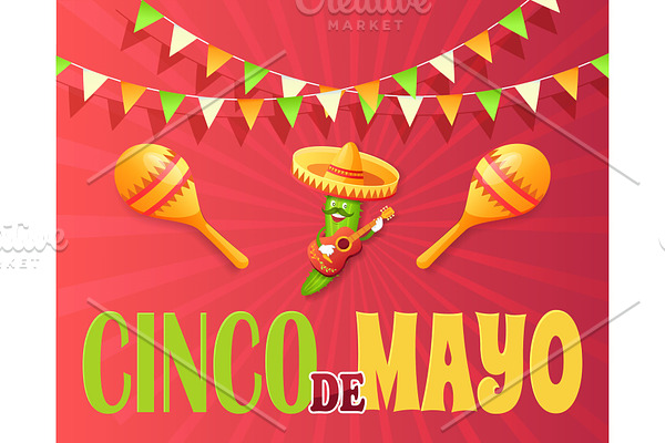 Cinco de Mayo Mexican Holiday Poster