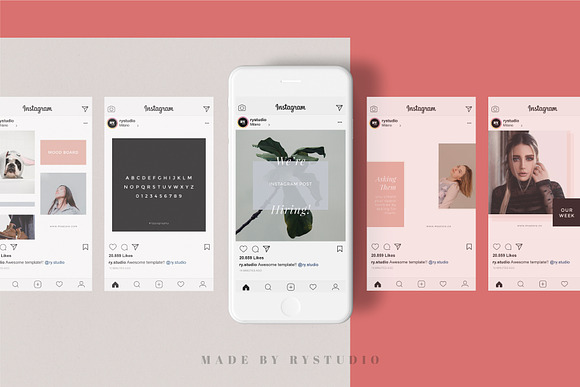 MNML Social Media Pack & Stories in Instagram Templates - product preview 6