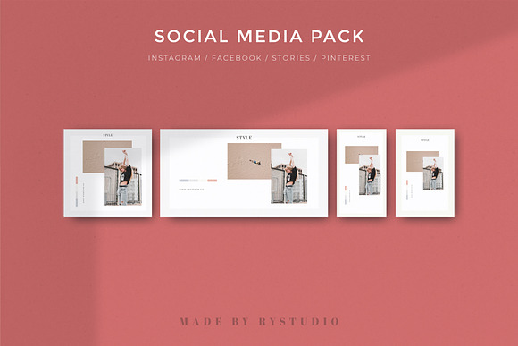 MNML Social Media Pack & Stories in Instagram Templates - product preview 8