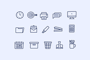15 Office Doodle Icons