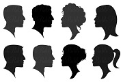 Cameo Silhouettes Photoshop Brushes