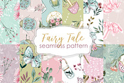 Fairy seamless pattern