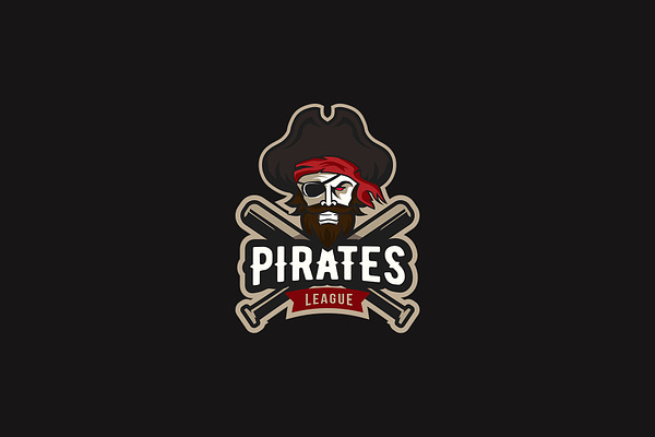 Pirates Baseball - Mascot Logo