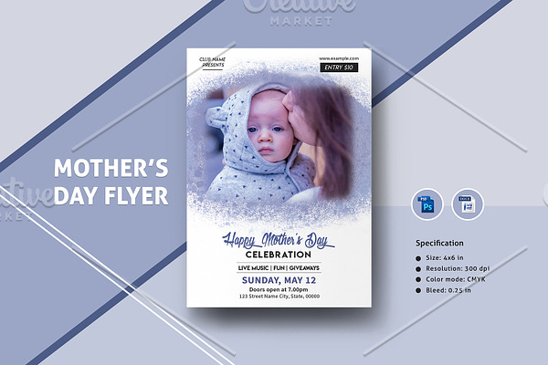 Mother's Day Invitation - V1006