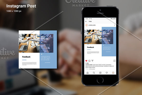Mata Company Instagram Template in Instagram Templates - product preview 5