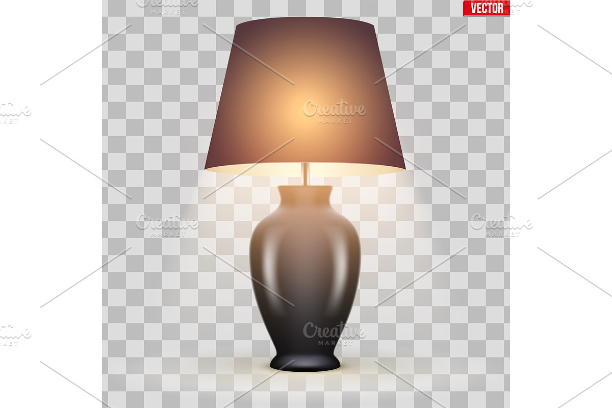 Table Lamp with Bowl and Shade in Objects - product preview 8