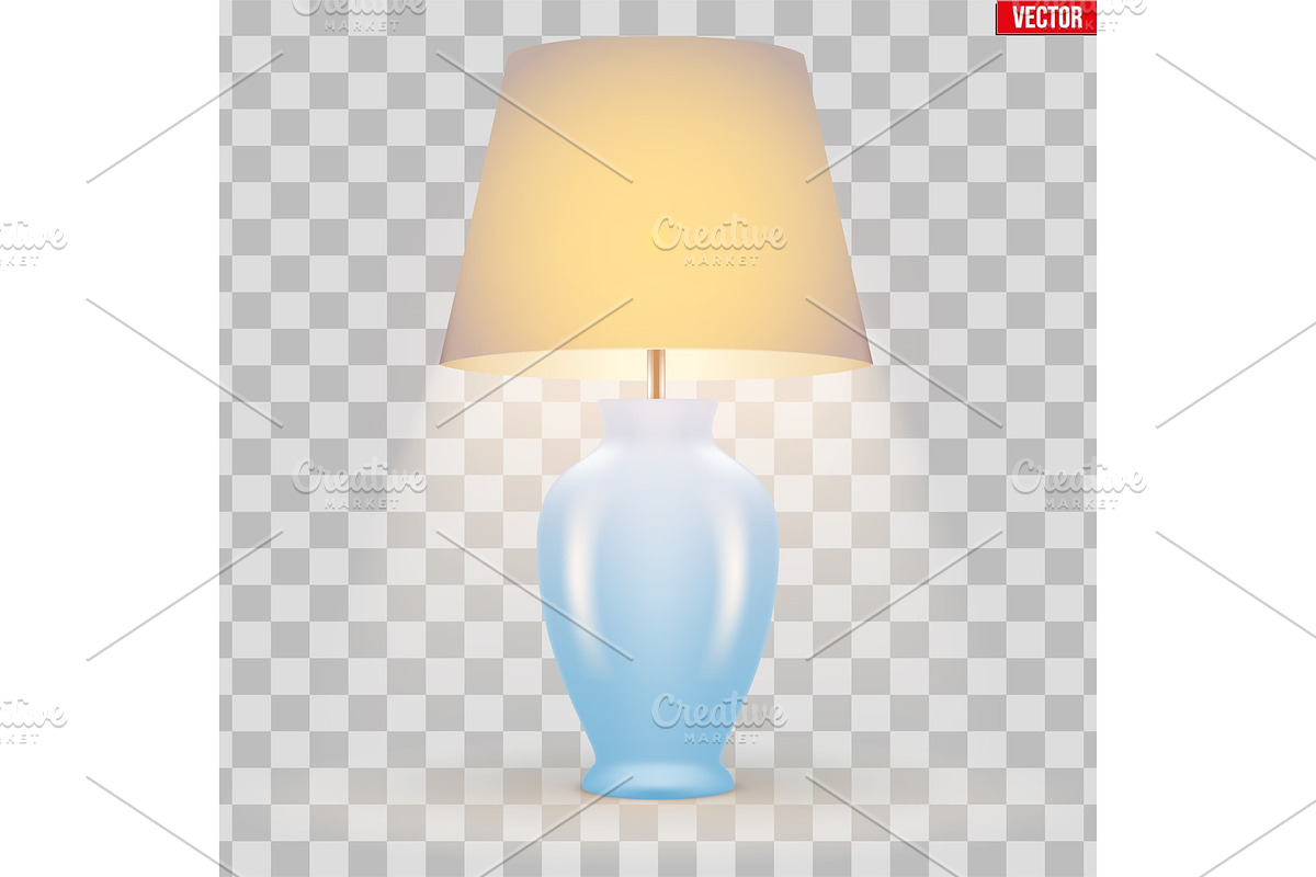 Classic Table Lamp with Bowl and in Objects - product preview 8