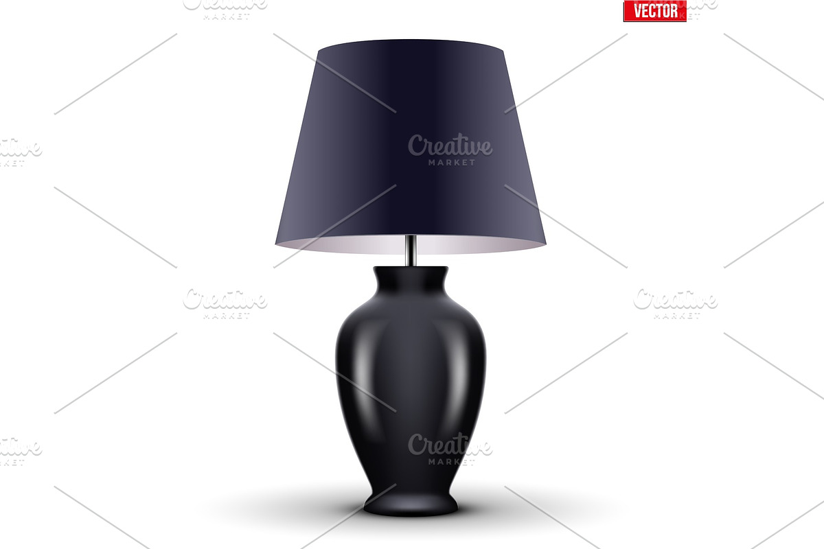 Classic Table Lamp with Bowl and in Objects - product preview 8