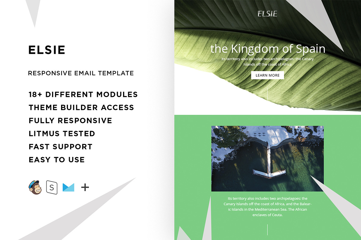 Elsie – Responsive Email template in Mailchimp Templates - product preview 8