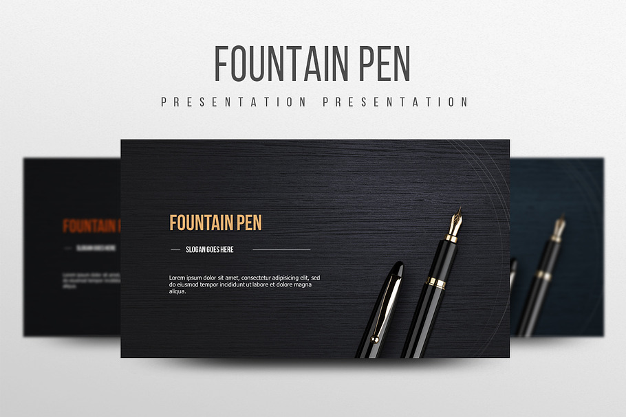 Fountain Pen in PowerPoint Templates - product preview 8