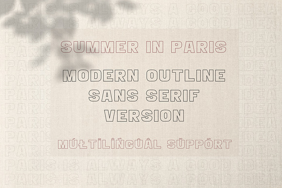 Summer in Paris Font Combination in Sans-Serif Fonts - product preview 8