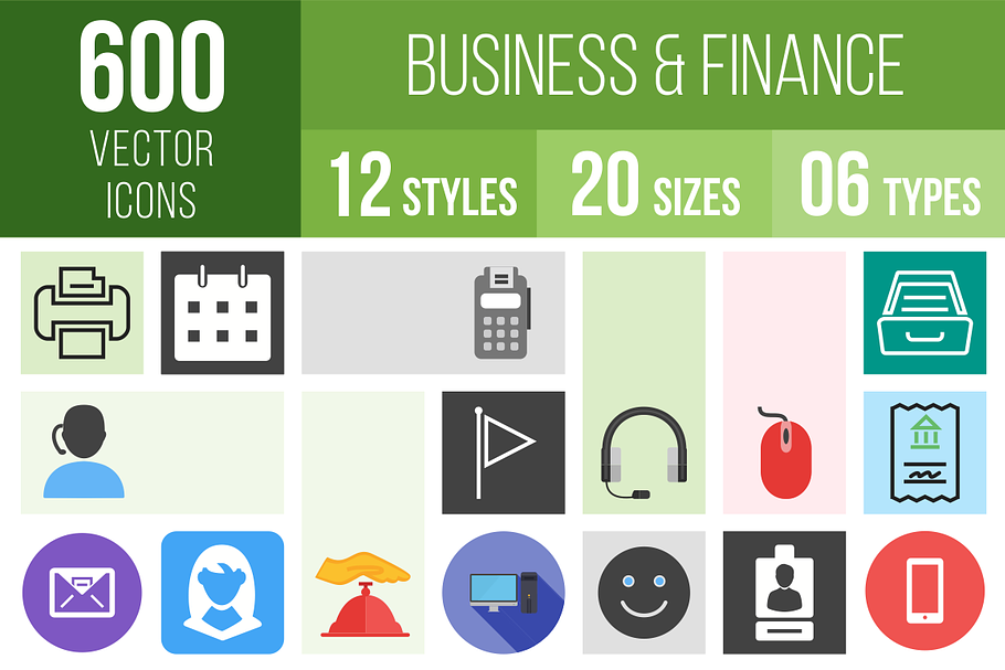 600 Business & Finance Icons