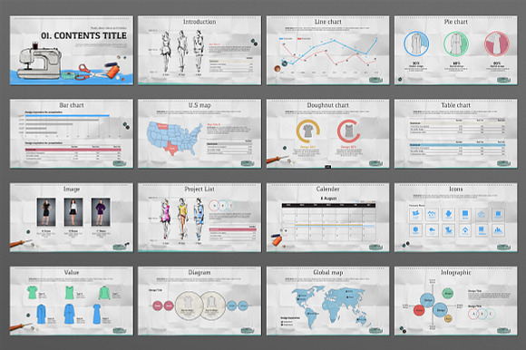 fashion design in Presentation Templates - product preview 1