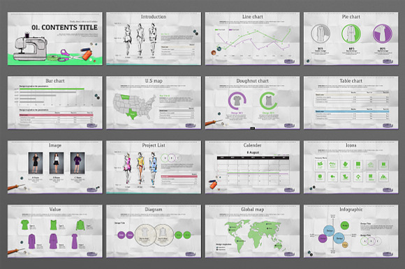 fashion design in Presentation Templates - product preview 2
