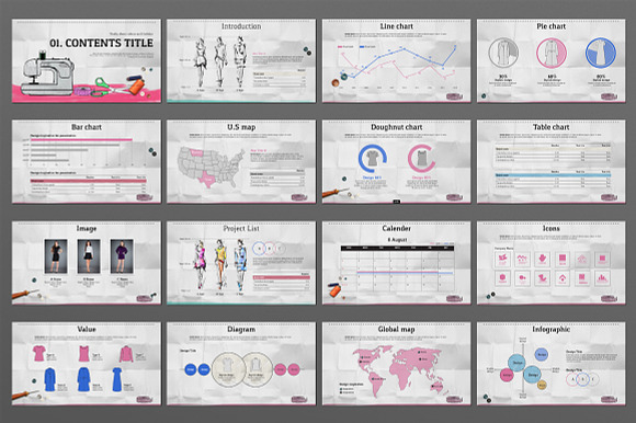 fashion design in Presentation Templates - product preview 3