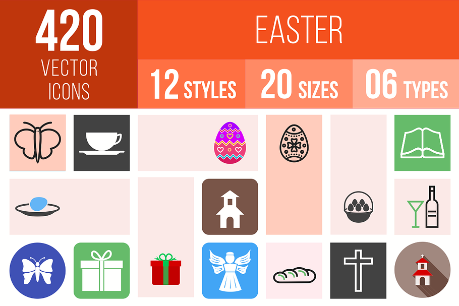 420 Easter Icons