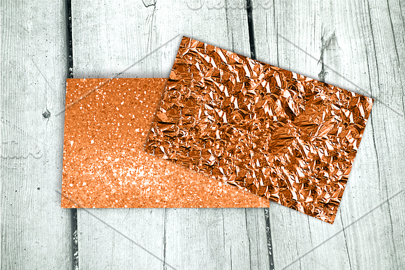 Burnt Orange Digital Paper in Textures - product preview 3