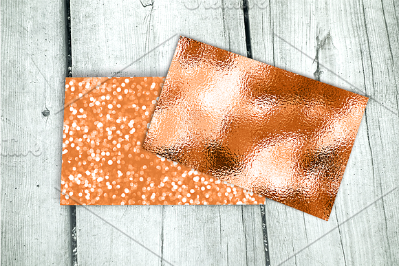 Burnt Orange Digital Paper in Textures - product preview 4