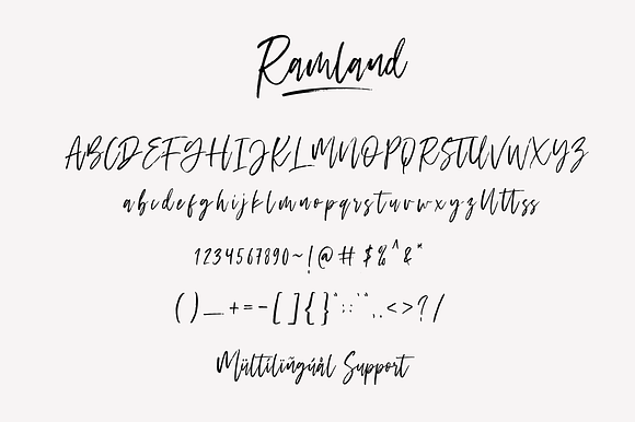 Ramland - Clean & Rough Script in Script Fonts - product preview 8