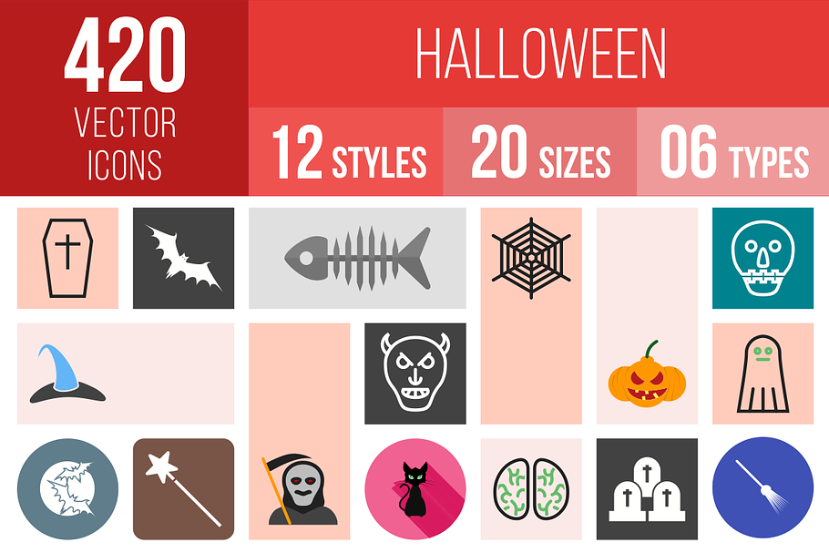 420 Halloween Icons in Icons - product preview 8