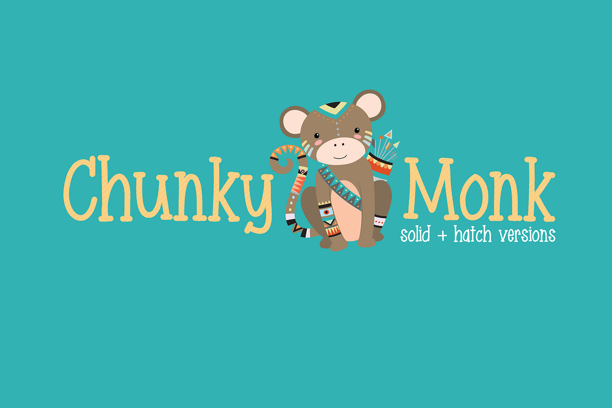 Chunky Monk in Serif Fonts - product preview 8