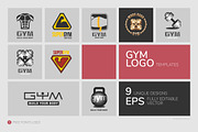 Gym logo templates