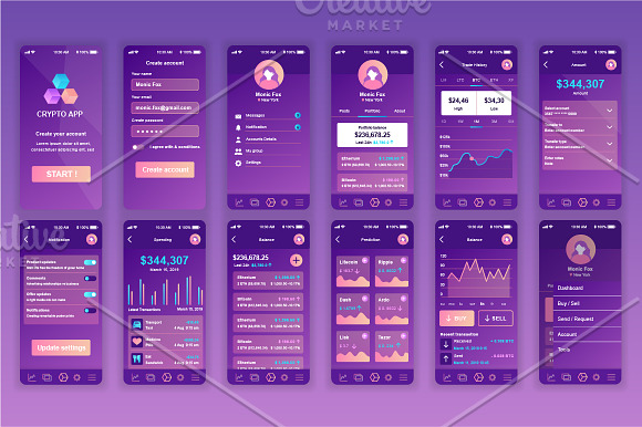 Mobile App UI Kit in Web Elements - product preview 12