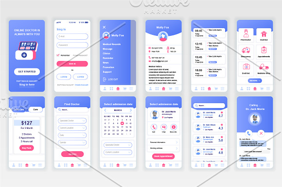 Mobile App UI Kit in Web Elements - product preview 16