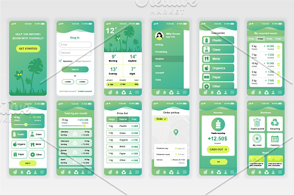 Mobile App UI Kit in Web Elements - product preview 18